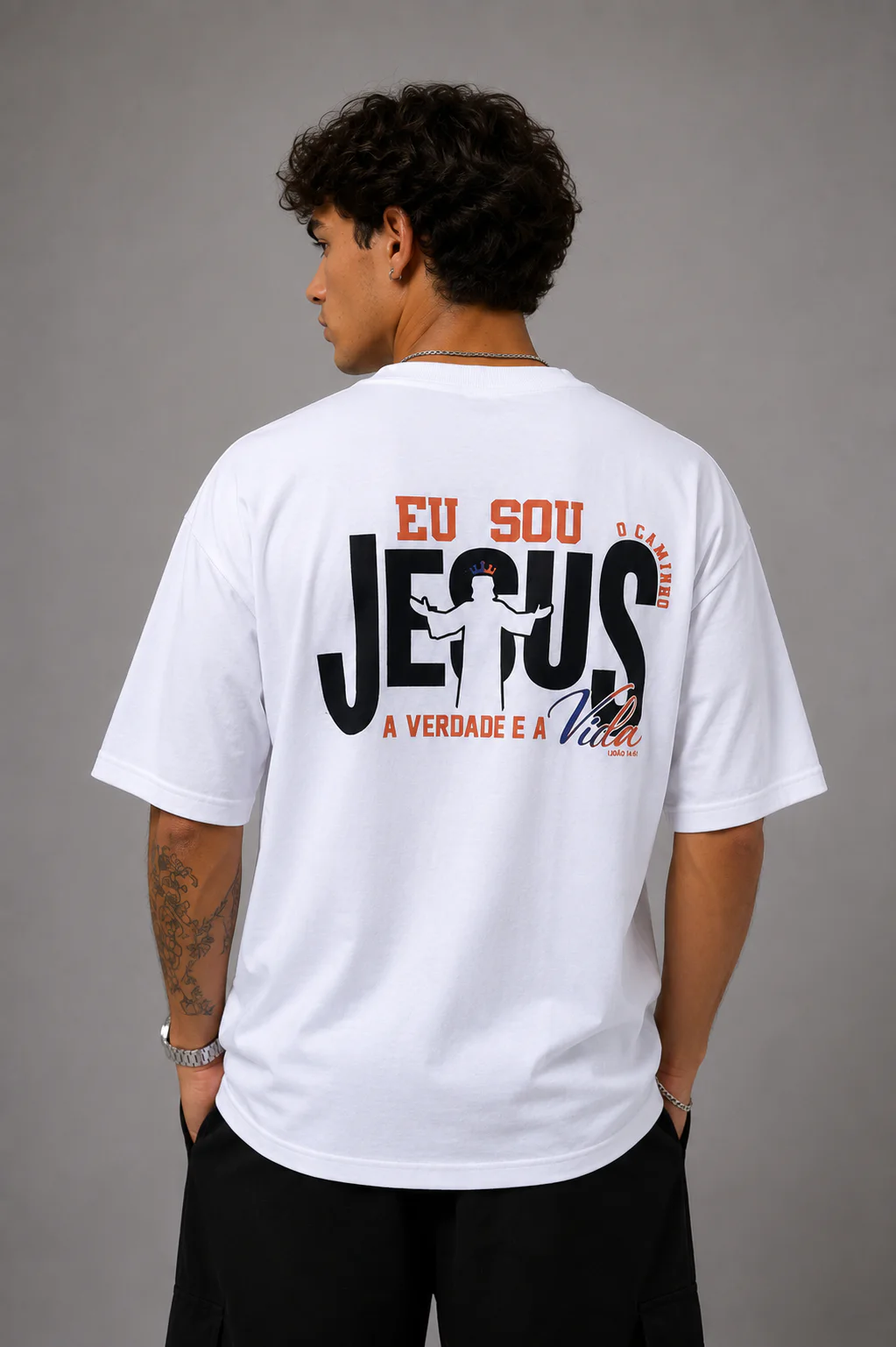 Camiseta Oversized Faith Eu Sou Jesus foto 1