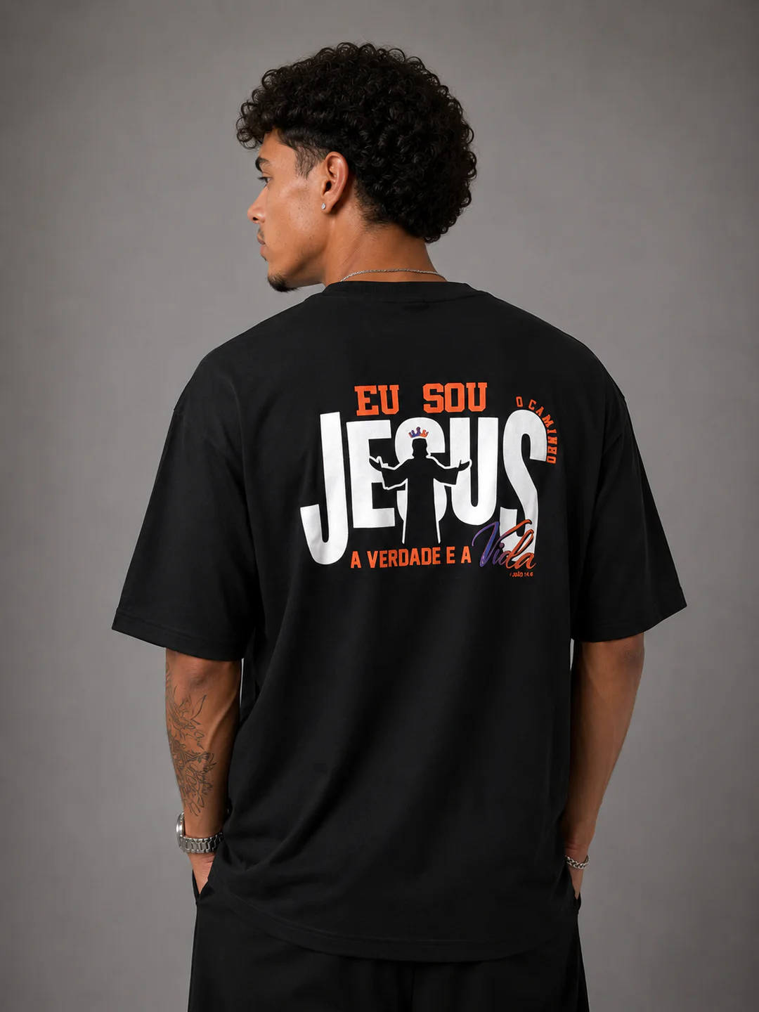 Camiseta Oversized Faith Eu Sou Jesus foto 1