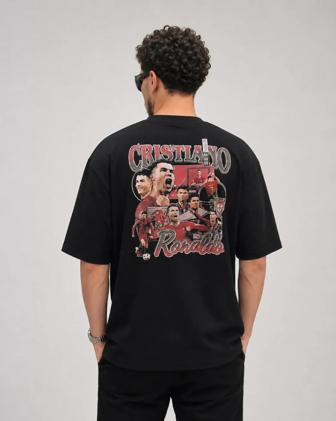 Camisa CR7 preta costas