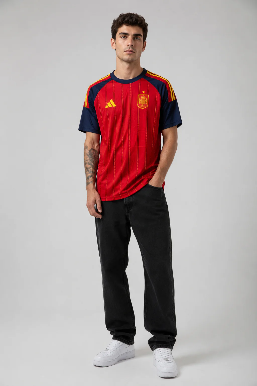 Camisa Espanha versão jogador frente