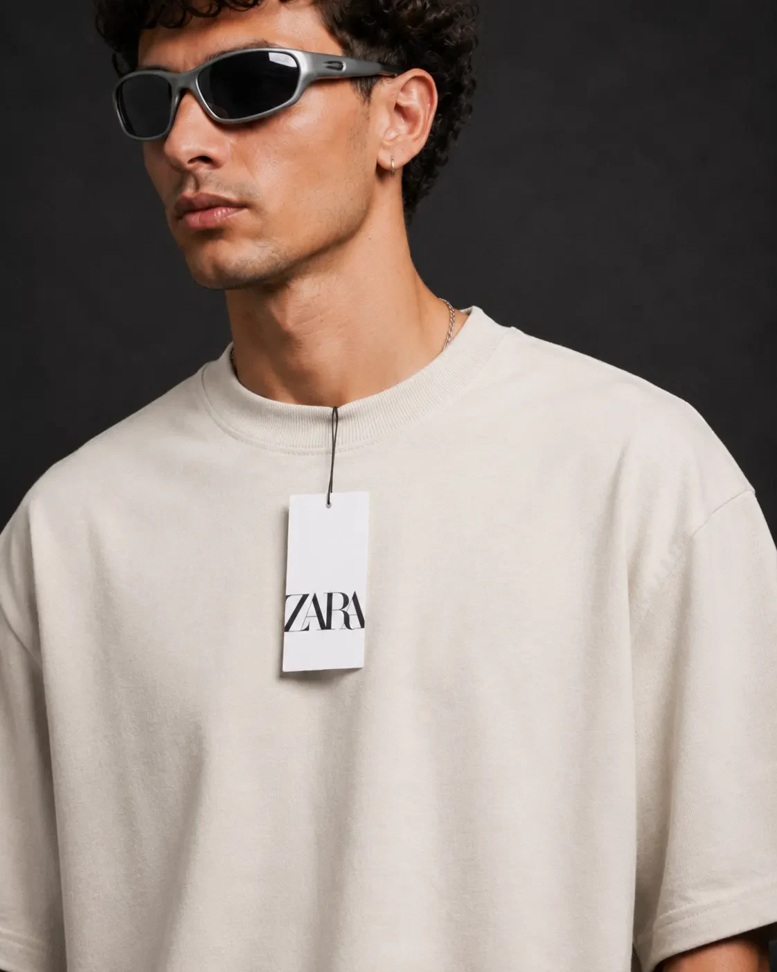 Camiseta Oversized Essential Zara foto 3