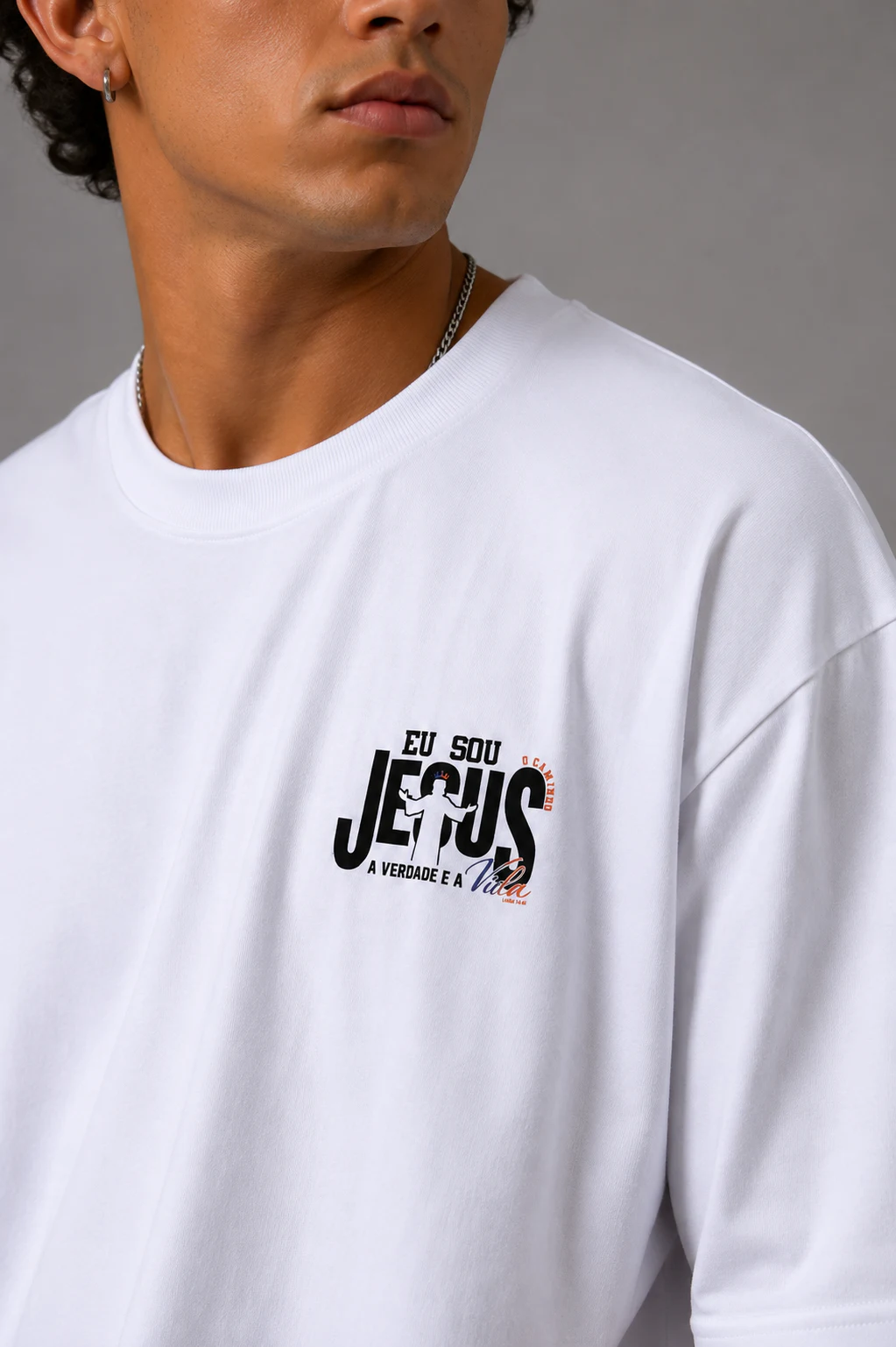 Camiseta Oversized Faith Eu Sou Jesus foto 6