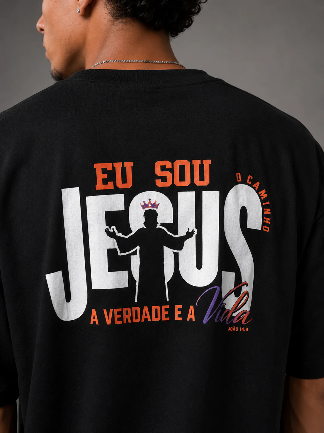 Camiseta Oversized Faith Eu Sou Jesus foto 2