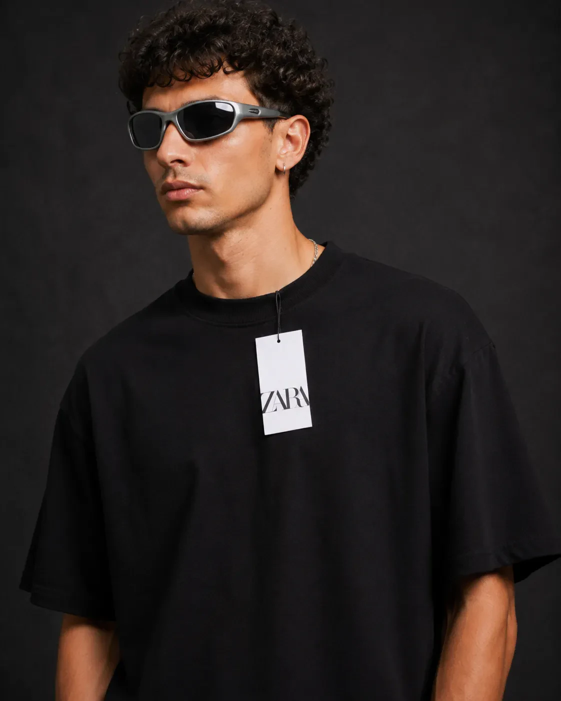 Camiseta Oversized Essential Zara foto 3