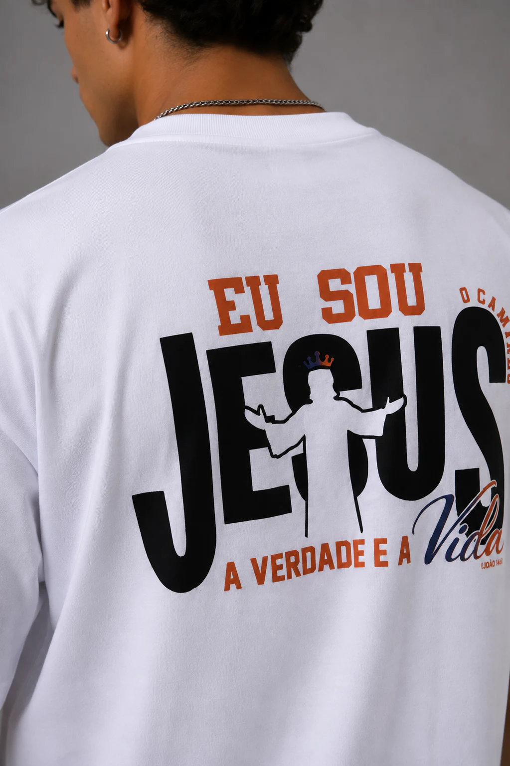 Camiseta Oversized Faith Eu Sou Jesus foto 2