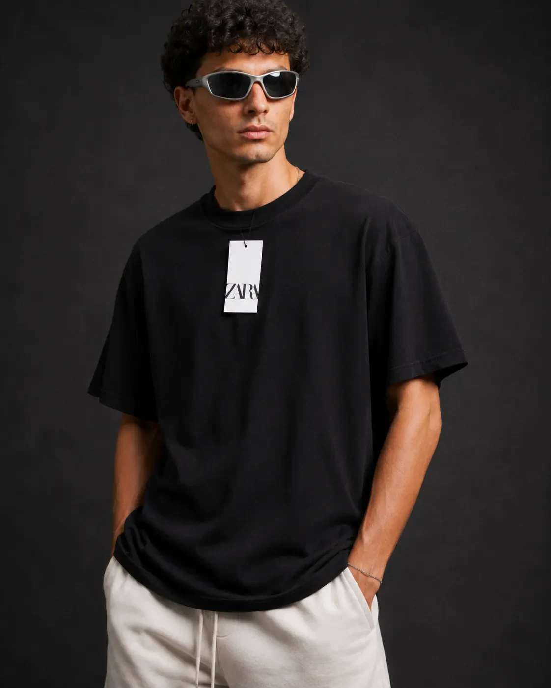 Camiseta Oversized Essential Zara foto 5