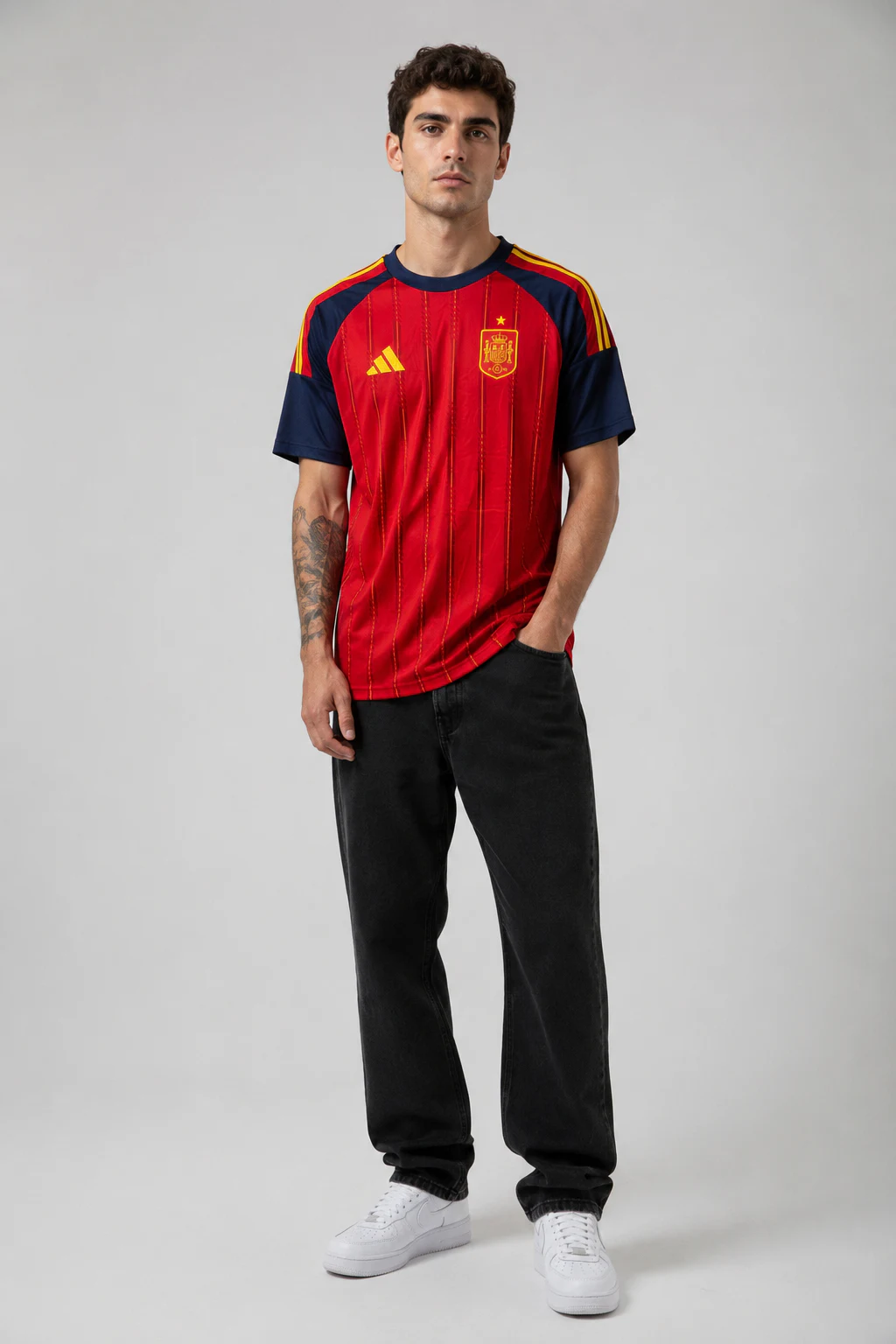 Camisa Espanha versão jogador frente
