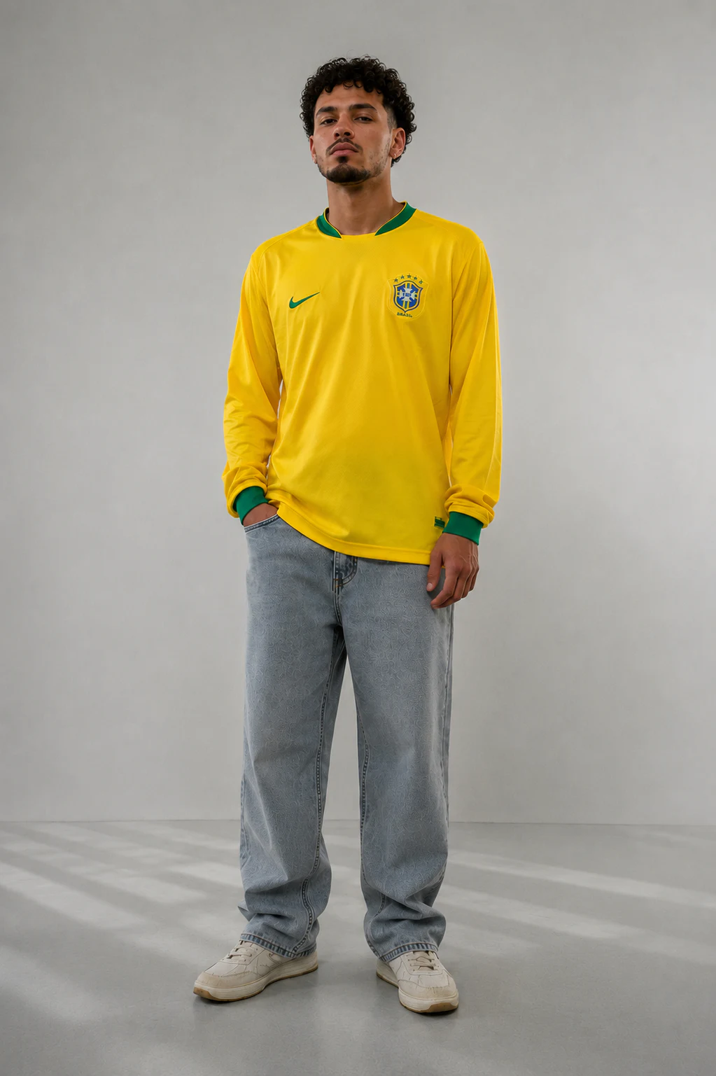 Camisa Brasil manga longa frente