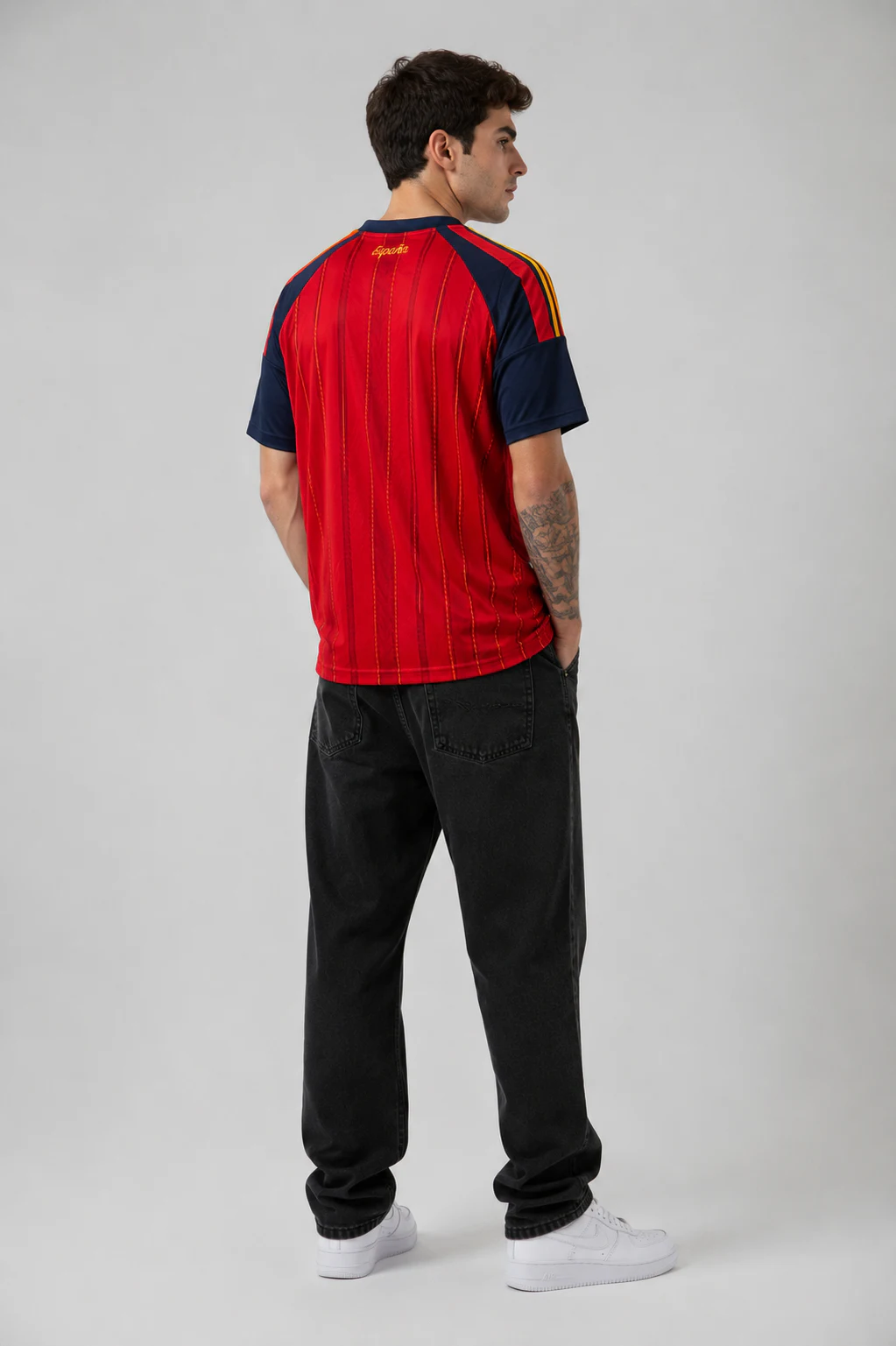 Camisa Espanha versão jogador costas